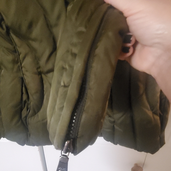 MARC NEW YORK MED. ARMY GREEN PUFFER DOWN JACKET. - Picture 5 of 11